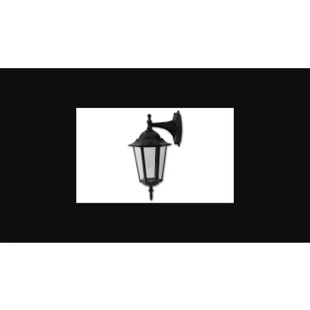   MasterLED Victoria fekete  kültéri lefelé lógó oldalfali lámpa  E27-es foglalattal