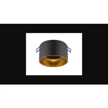 Strühm Panama C kör alakú spot keret fekete-arany színű