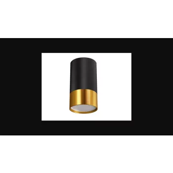   Strühm Puzon DWL henger alakú fekete-arany keret  GU10-es foglalattal