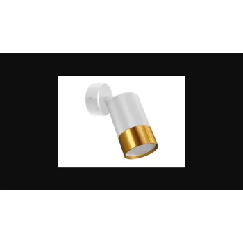 Strühm Puzon SPT GU10 foglalatú  fehér-arany fali lámpa