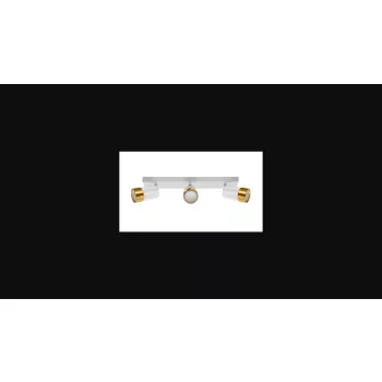   Strühm Puzon SPT GU10-es foglalatú  3-as fehér-arany mennyezeti lámpa