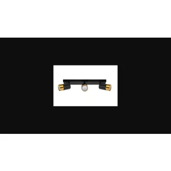   Strühm Puzon SPT GU10-es foglalatú  3-as fekete-arany mennyezeti lámpa