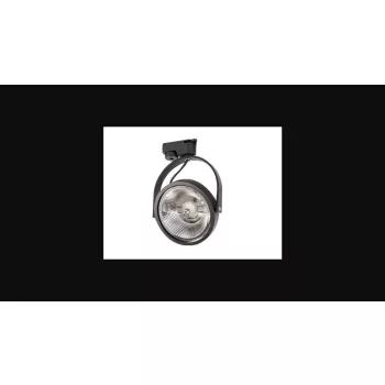   MasterLED Leon fekete sínre szerehető lámpa keret  AR111-es foglalattal