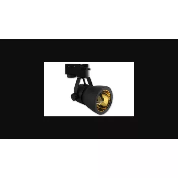   MasterLED Goldi fekete1 fázisú sínre szerehető lámpa keret  GU10-es foglalattal