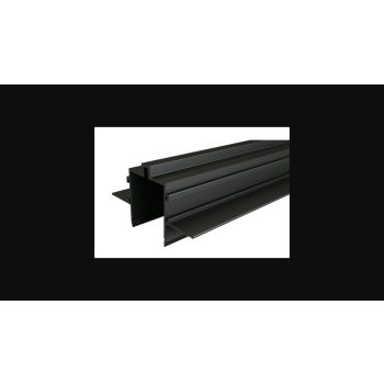   MasterLED LUXO fekete gyűjtősín 1 méter hosszú  süllyesztett rögzítő  48V