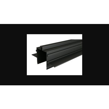   MasterLED LUXO fekete gyűjtősín 2 méter hosszú  süllyesztett rögzítő  48V