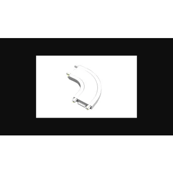   MasterLED LUXO 48V mágneses sínlámpa rendszerhez  felületre szerelhető  L hajlított típusú  fehér