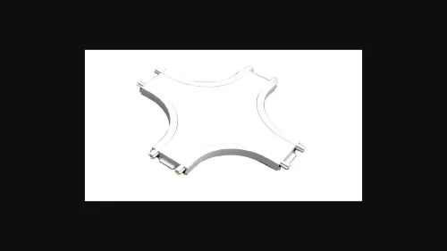 MasterLED LUXO 48V mágneses sínlámpa rendszerhez  felületre szerelhető  X típusú  fehér