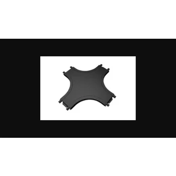   MasterLED LUXO 48V mágneses sínlámpa rendszerhez  felületre szerelhető  X típusú  fekete