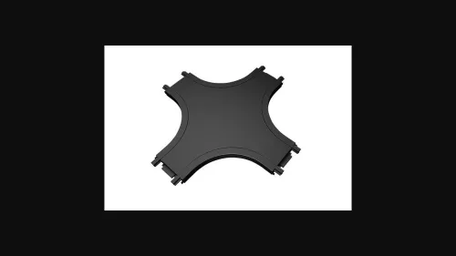 MasterLED LUXO 48V mágneses sínlámpa rendszerhez  felületre szerelhető  X típusú  fekete