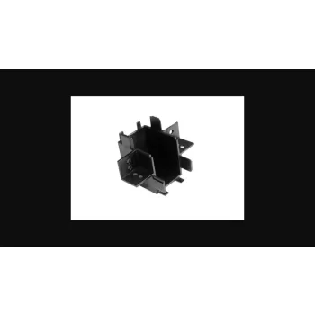   MasterLED LUXO 48V mágneses pályalámpa rendszerhez csatlakozó  süllyesztett  szögletes típusú  fekete