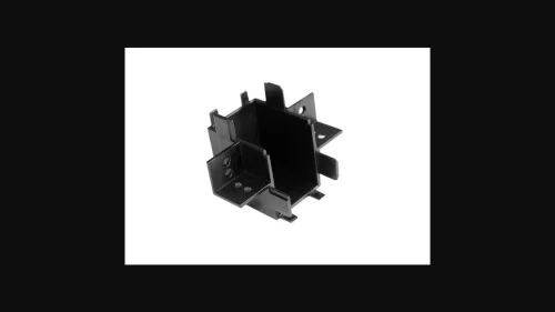 MasterLED LUXO 48V mágneses pályalámpa rendszerhez csatlakozó  süllyesztett  szögletes típusú  fekete