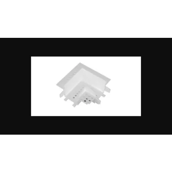   MasterLED LUXO 48V mágneses pályalámpa rendszerhez csatlakozó  süllyesztett  L típusú  fehér