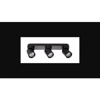   MasterLED Timo GU10 foglalatú  3-as fekete mennyezeti lámpa