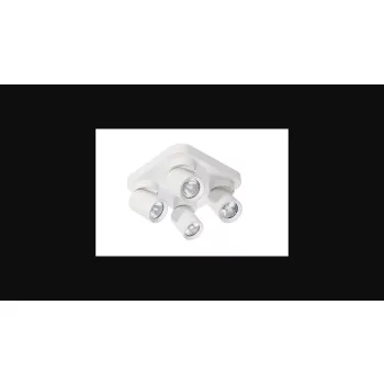   MasterLED Timo GU10 foglalatú  4-as fehér mennyezeti lámpa  négyzet