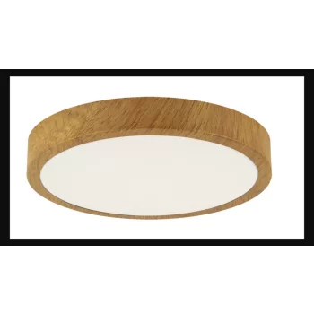   Strühm ATUT kör alakú 18W-os LED lámpa  tölgy  280x280 mm  IP44-es védettségű