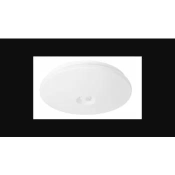   EcoLight LED 12 W-os ø260 mm  beépített mozgásérzékelős kerek  fehér mennyezeti lámpa IP44-es védettségű