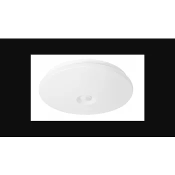   EcoLight LED 18 W-os ø330 mm  beépített mozgásérzékelős kerek  fehér mennyezeti lámpa IP44-es védettségű