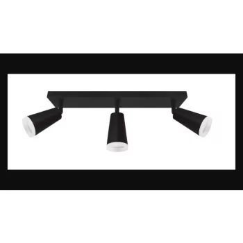   Strühm Sana GU10-es foglalatú  3-es fekete mennyezeti lámpa