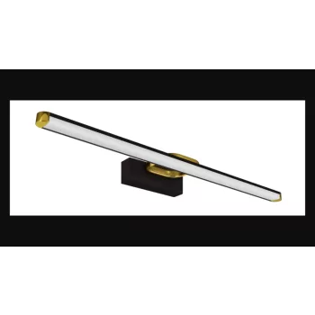   Strühm Prymus 12W  natúr fehér  fekete/arany tükör feletti lámpa IP44-es védettségű