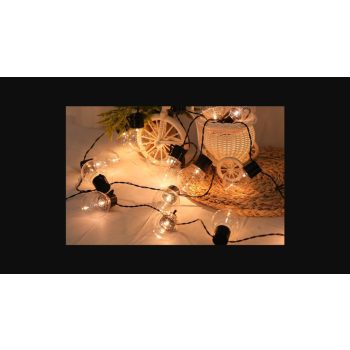   MasterLED Napelemes kerek alakú 20 LED-es  4 85 m hosszúságú girland