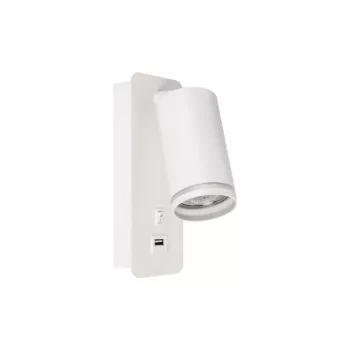   MasterLED Ring fehér oldalfali lámpa  GU10-es foglalattal  USB csatlakozóval