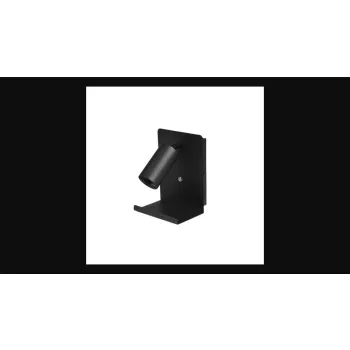   MasterLED Kaliso fekete oldalfali lámpa  GU10-es foglalattal