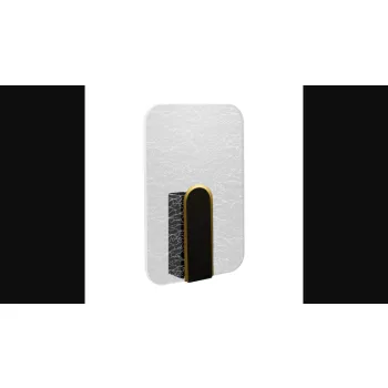 Strühm Moris D 6 W-os natúr fehér  fekete fali lámpa