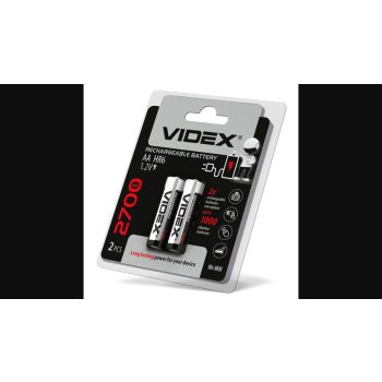   Videx HR6/AA 2700mAh újratölthető akkumlátor (darabár  min. rendelhető mennyiség 2 db)