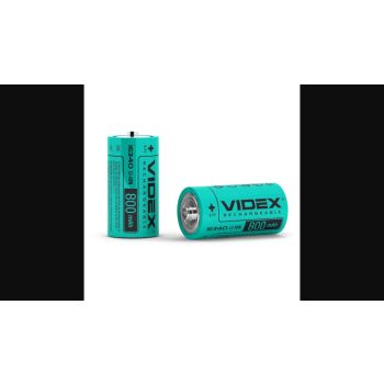   Videx Li-ion 16340 800mAh újratölthető akkumlátor 1db/ csomag