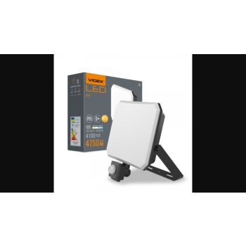   Videx 50 W-os LED reflektor  mozgásérzékelővel 4750lm  5000K