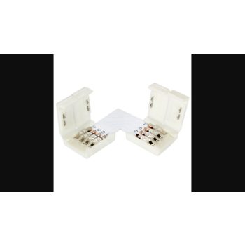 MasterLED szögletes csatlakozó 10 mm-es RGB LED szalaghoz