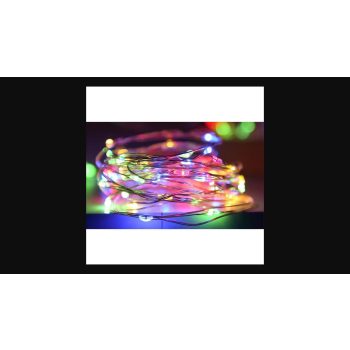 MasterLED 5m-es LED fényfüzér RGB  3xAA