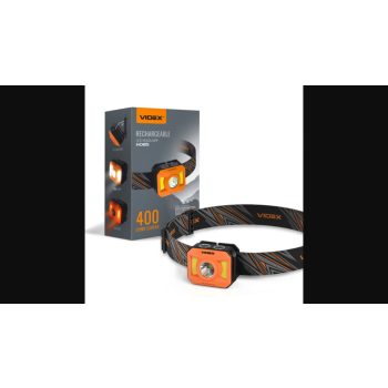   Videx LED Fejlámpa  5000K újratölthető akkumulátorral H085