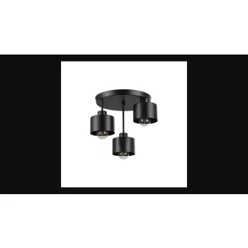   MasterLED Elza 3xE27 foglalatú fekete színű mennyezeti lámpa