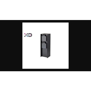 MasterLED fekete színű kerti oszlop 2 aljzattal