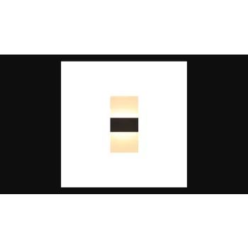   MasterLED Plaxio 5 W-os  40 cm-es natúr fehér  fekete fali lámpa