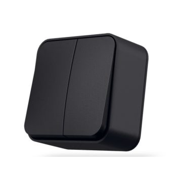   Videx Binera fekete színű falon kívüli  csillárkapcsoló (105)