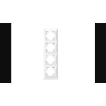 Videx Binera fehér színű négyes függőleges keret