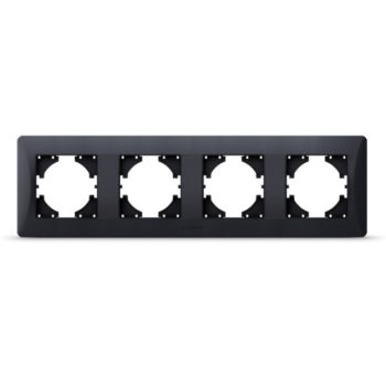 Videx Binera fekete színű négyes vízszintes keret