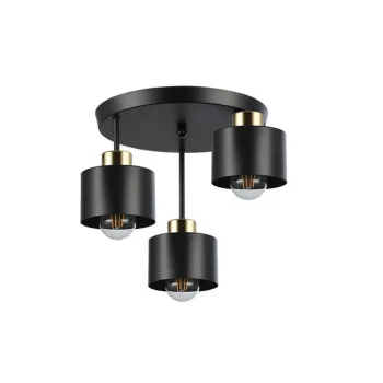   MasterLED Elza 3xE27 foglalatú fekete/réz színű mennyezeti lámpa