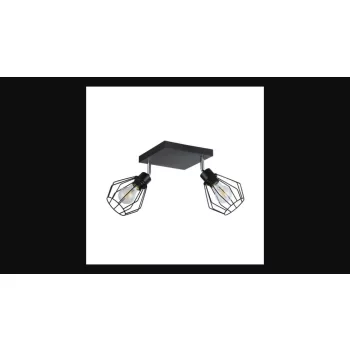   MasterLED Otto 2xE27 foglalatú állítható fekete színű mennyezeti lámpa