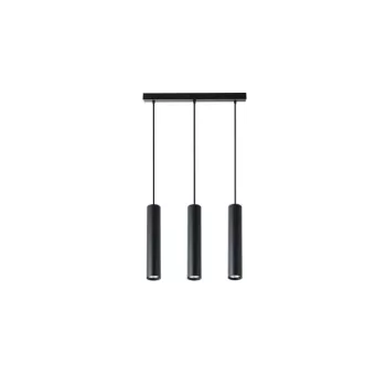   MasterLED Keon fekete színű függesztett mennyezeti lámpa 3xGU10-es foglalattal