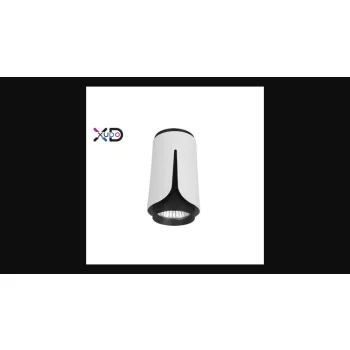   MasterLED Bud fekete/fehér mennyezeti lámpa keret  GU10-es foglalattal