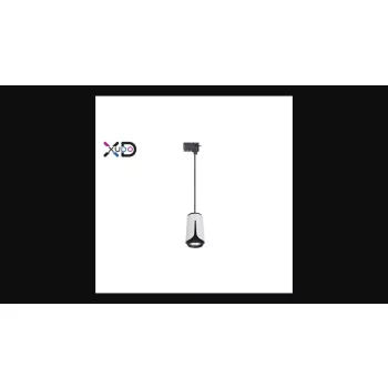   MasterLED Bud fekete/fehér 1 fázisú sínre szerehető függesztett lámpa keret  GU10-es foglalattal