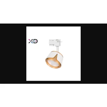   MasterLED Bud fehér/arany 1 fázisú sínre szerehető lámpa keret  GX53-as foglalattal