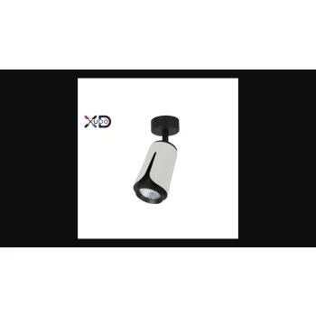   MasterLED Bud fekete/fehér kerek mennyezeti lámpa keret  GU10-es foglalattal