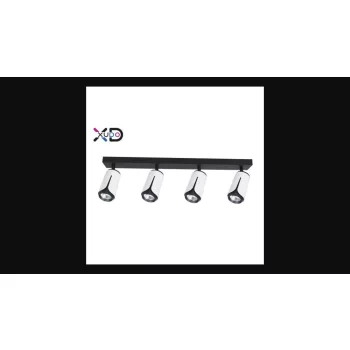   MasterLED Bud fekete/fehér mennyezeti lámpa keret  4xGU10-es foglalattal