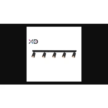   MasterLED Bud fekete/arany mennyezeti lámpa keret  5xGU10-es foglalattal