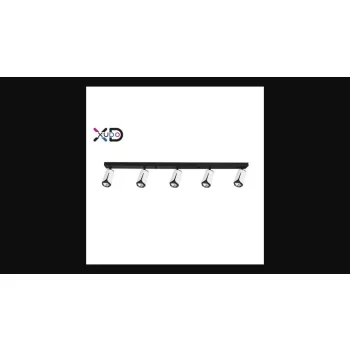   MasterLED Bud fekete/fehér mennyezeti lámpa keret  5xGU10-es foglalattal